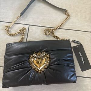 Brand new Dolce & Gabbana Black crossbody / Shoulder Bag devotion